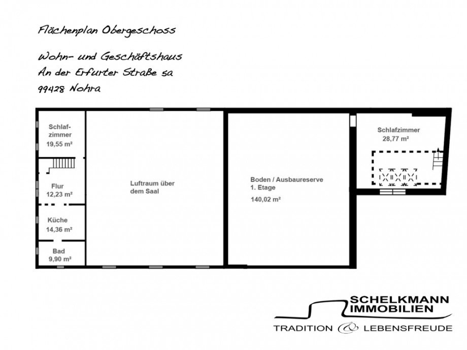 Fl�chenplan OG Nohra Haus Nohra