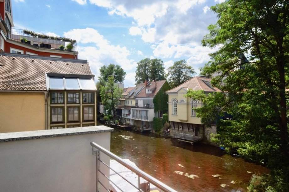 Blick von der Dachterrasse Maisonettewohnung Erfurt