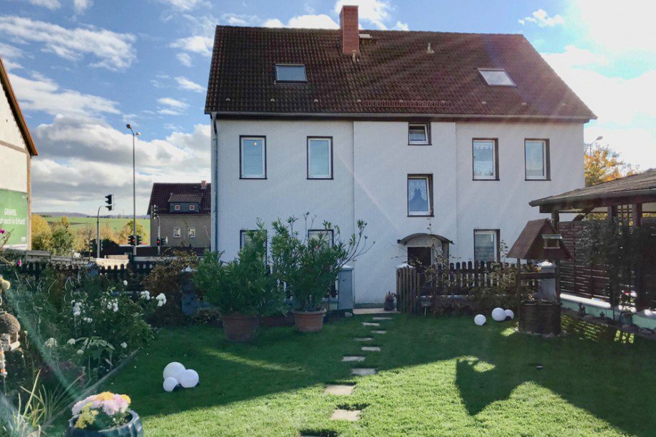 Gartenansicht Erdgeschosswohnung Erfurt