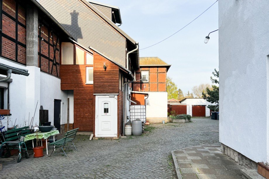 Hofeingang zur Maisonettewohnung Maisonettewohnung Erfurt/ Vieselbach