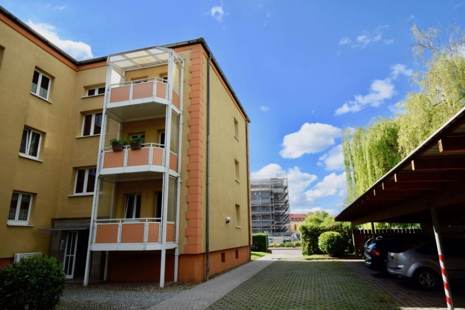 Balkon zur ruhigen Hofseite Erdgeschosswohnung Erfurt