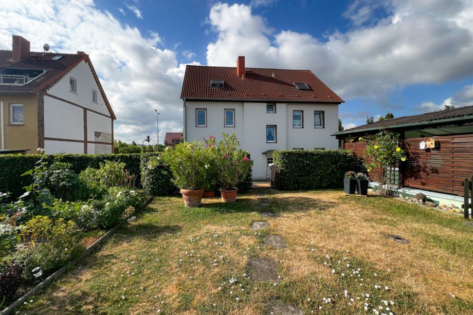 Gartenansicht Mehrfamilienhaus Erfurt