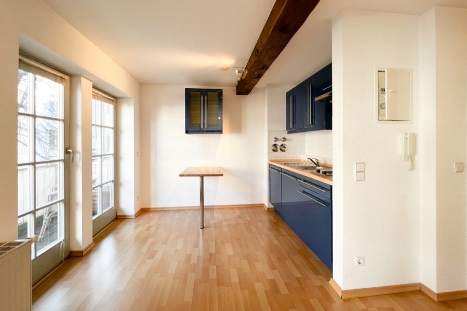 Offene K�che im Wohnbereich Etagenwohnung Erfurt / Altstadt