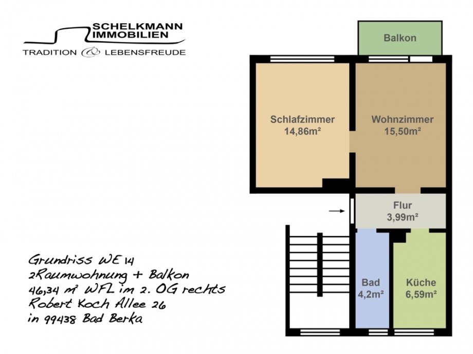 Grundriss Bad Berka Etagenwohnung Bad Berka