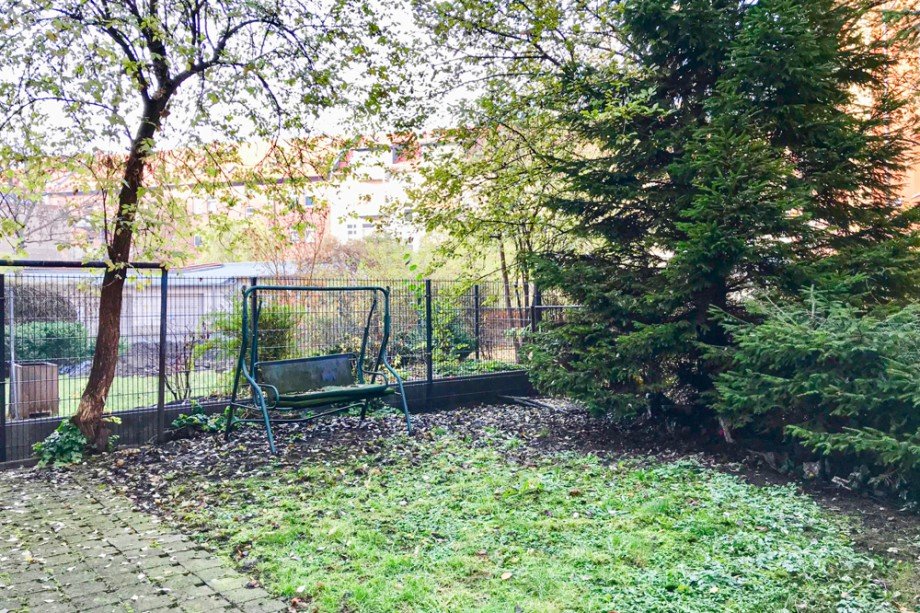 kleiner Gemeinschaftsgarten im Hof Dachgeschosswohnung Erfurt
