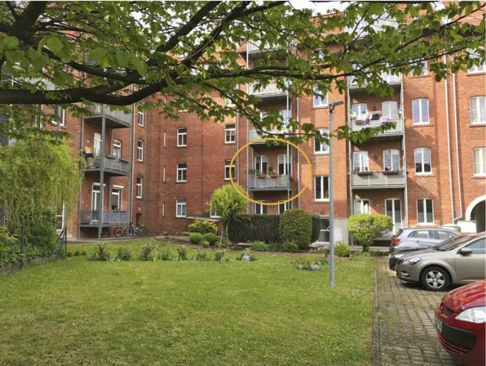 Gartenansicht Etagenwohnung Erfurt
