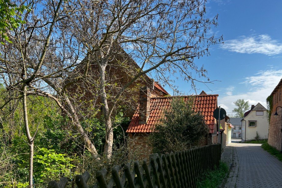 Scheunenansicht vom Garten Bauernhaus Gro�heringen