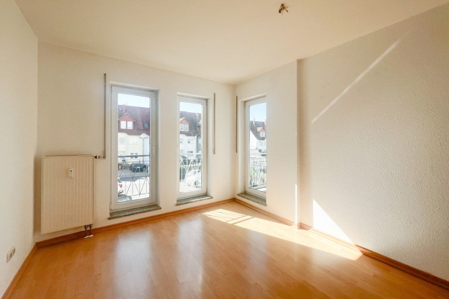 Schlafzimmer auch mit Balkonzugang Etagenwohnung Erfurt