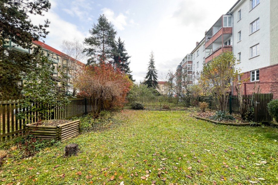 Privatgarten hinter dem Haus Etagenwohnung Erfurt / Kr�mpfervorstadt