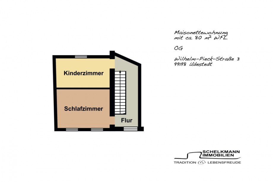 Grundriss_Maisonette OG Maisonettewohnung Udestedt