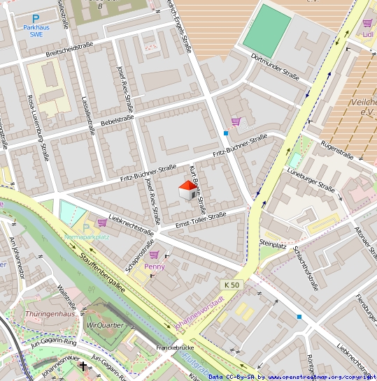Kurt-Beate-Stra�e3 in 99086 Erfurt Dachgeschosswohnung Erfurt