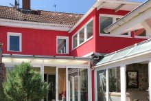 Winterg�rten hofseitig Modernes Reihenhaus mit Winterg�rten, Sauna & gem�tlichem Innenhof