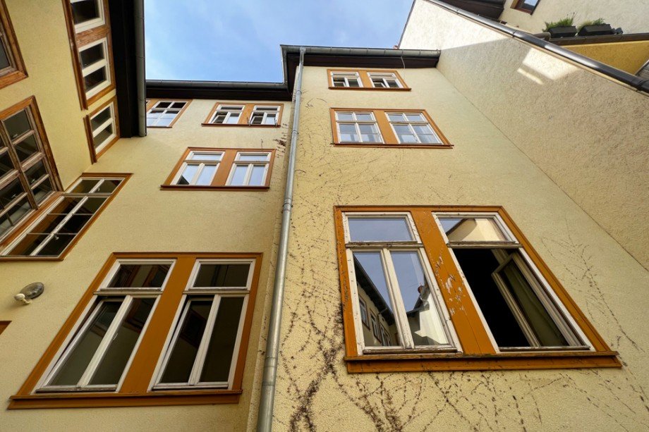 Ansicht Hinterhaus Etagenwohnung Arnstadt / Altstadt