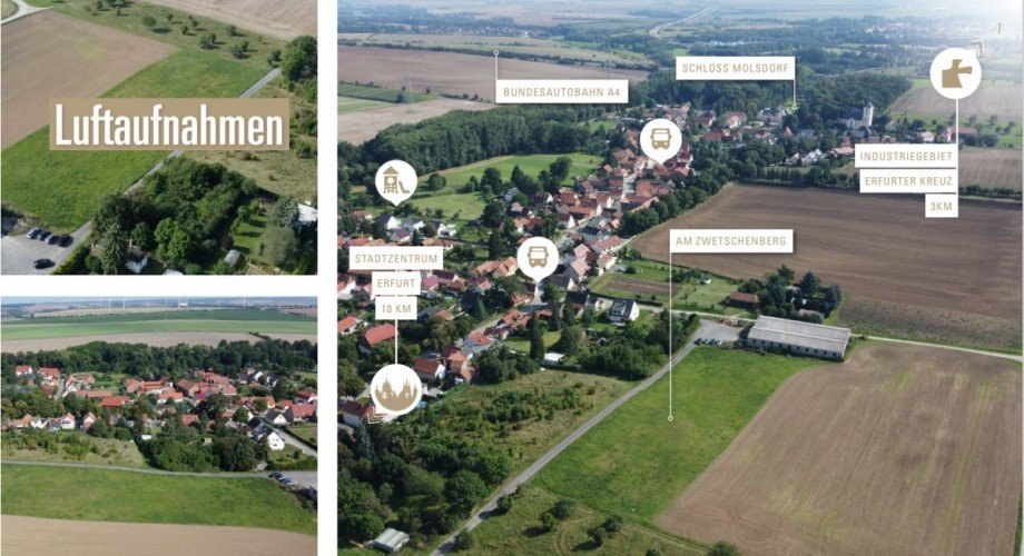 Luftbild Wohngrundst�ck Erfurt / Molsdorf