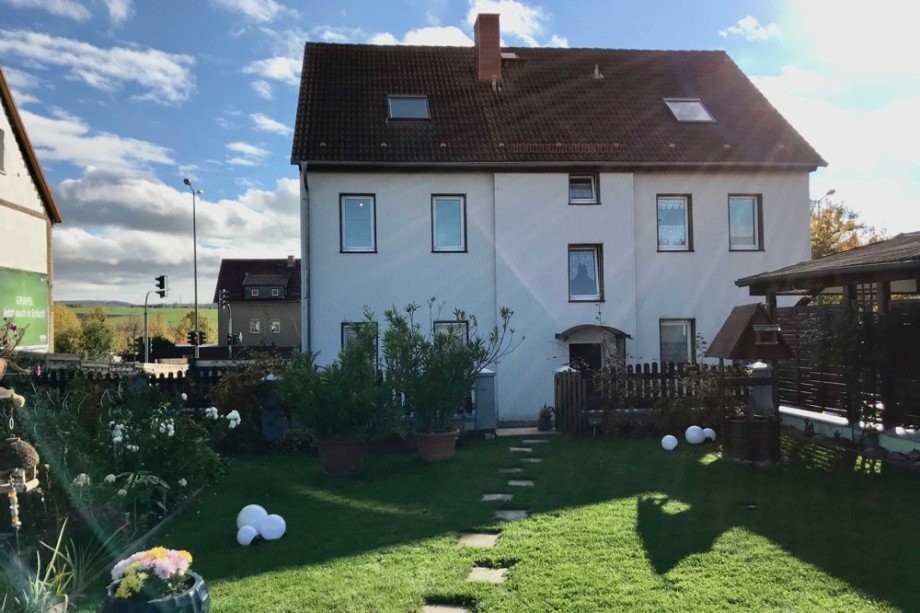 Gartenansicht Etagenwohnung Erfurt