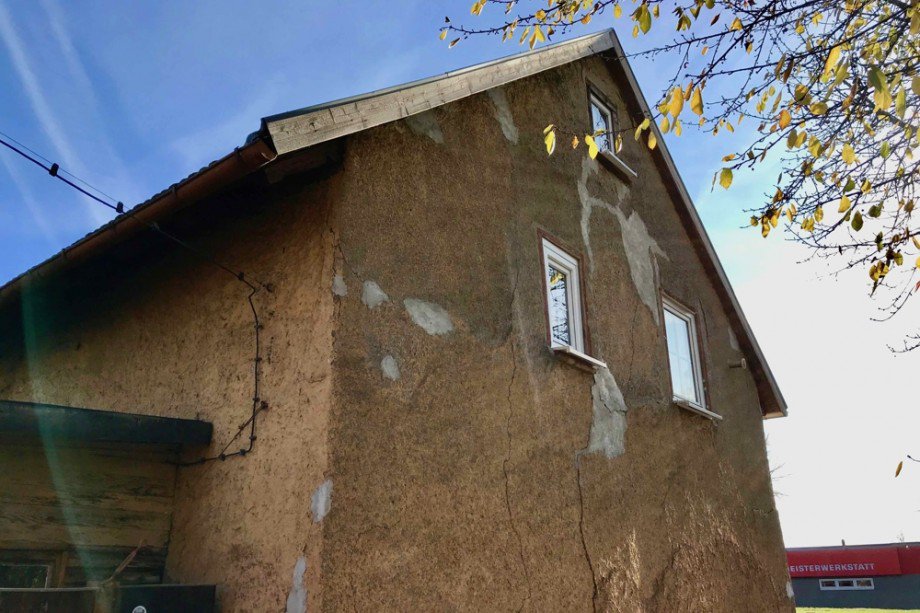 Giebelansicht zur Stra�e Einfamilienhaus Erfurt