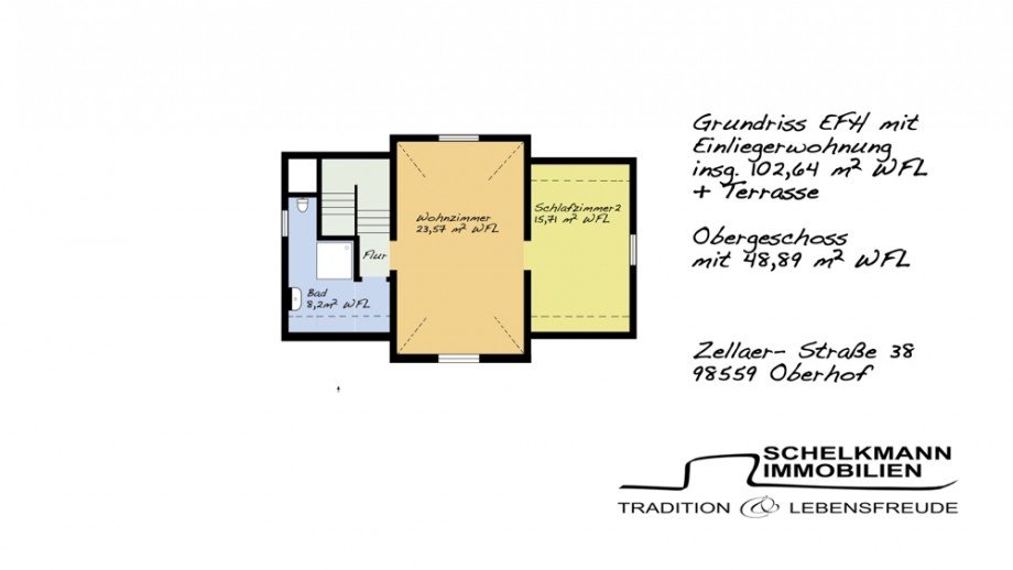 Grundriss Obergeschoss Einfamilienhaus Oberhof