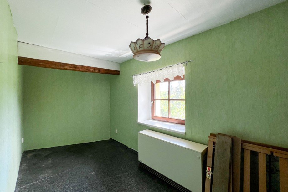 Kleine Schlafzimmer in Ferienwohnung Mehrfamilienhaus Bretleben