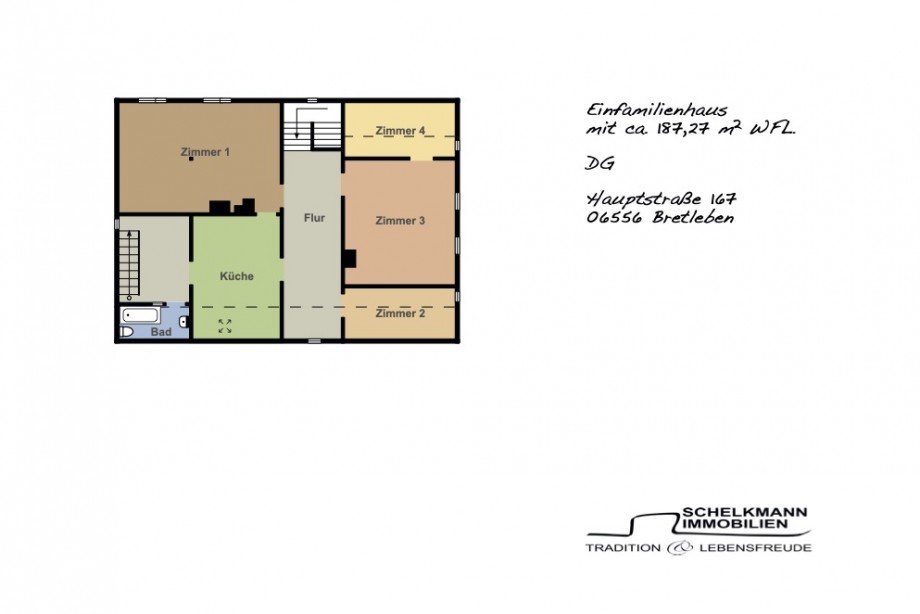 Vermarktungsgrundriss_EFH_DG Mehrfamilienhaus Bretleben