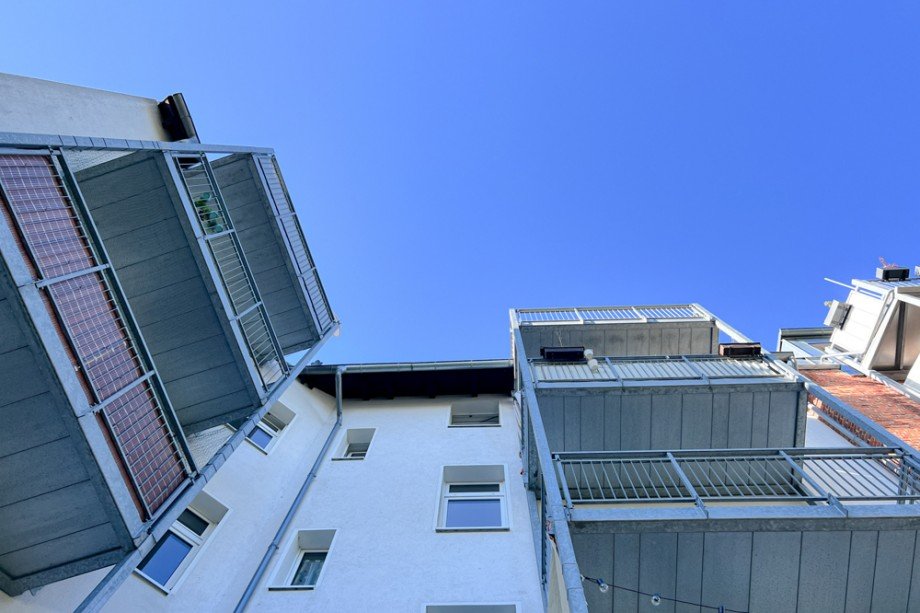 Balkonanlage im Innenhof Maisonettewohnung Erfurt