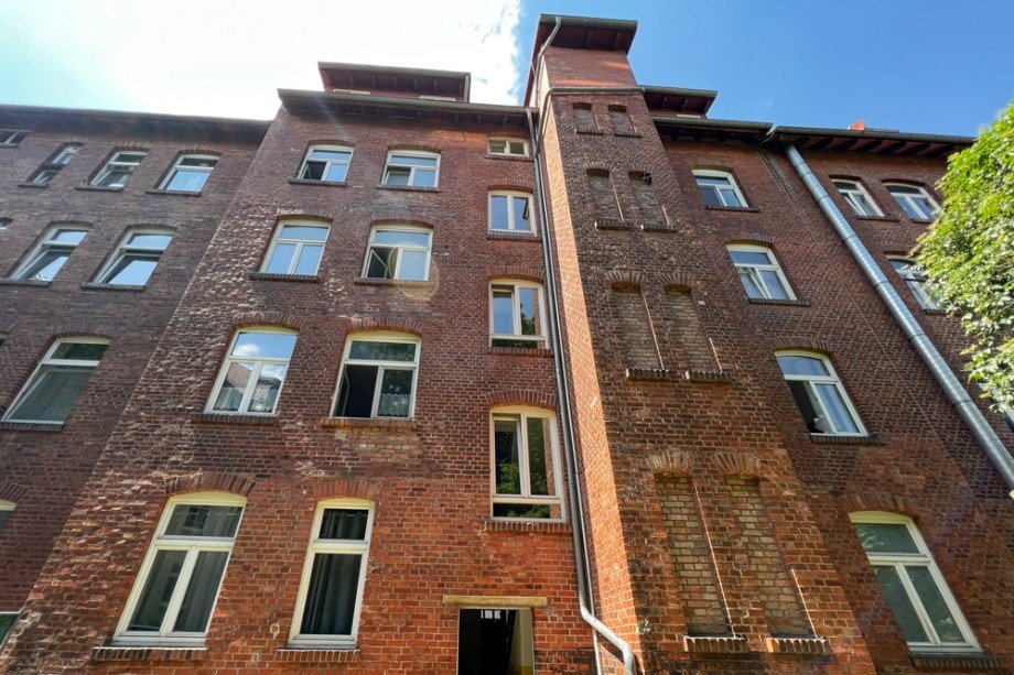 Hofansicht des Hauses Etagenwohnung Erfurt/ Johannesvorstadt