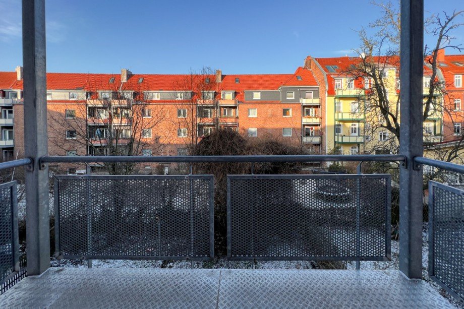 Gro�er Balkon zur Gartenseite Etagenwohnung Erfurt