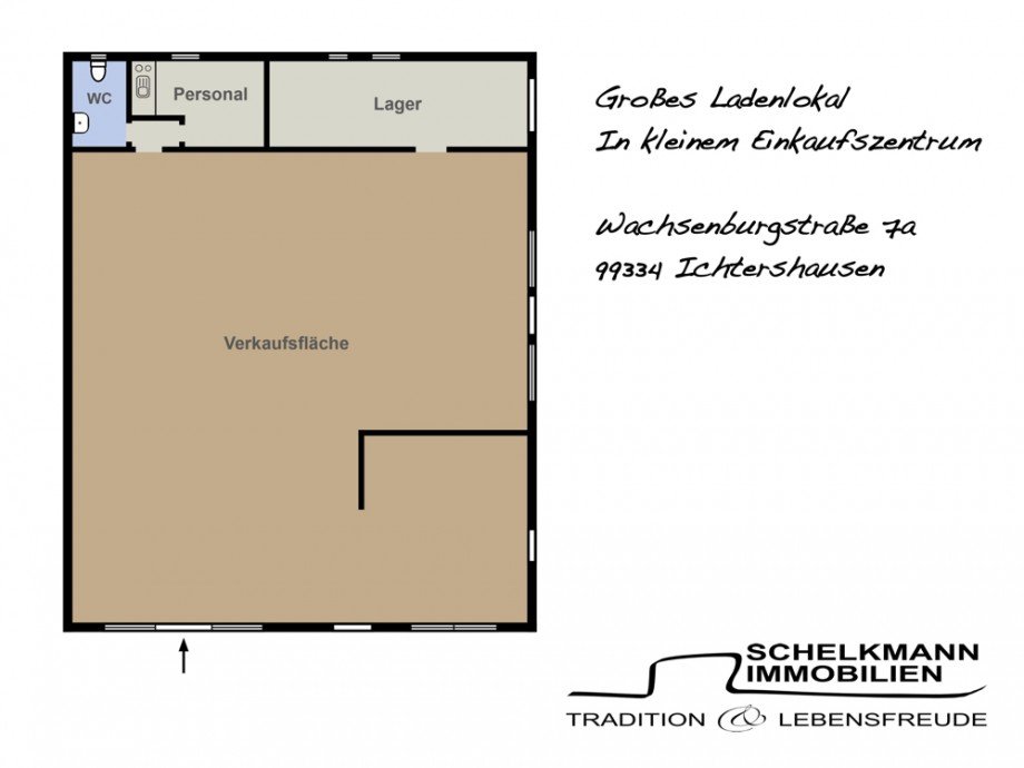 Grundriss Ladenlokal_Ichtershausen bei Erfurt Einzelhandel Ichtershausen