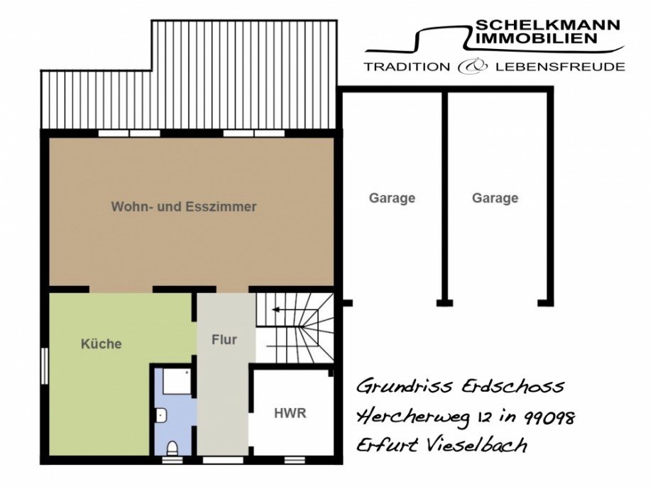 Grundriss Vieselbach EG Einfamilienhaus Erfurt