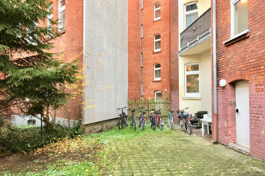 Innenhof des Mietshauses Erdgeschosswohnung Erfurt