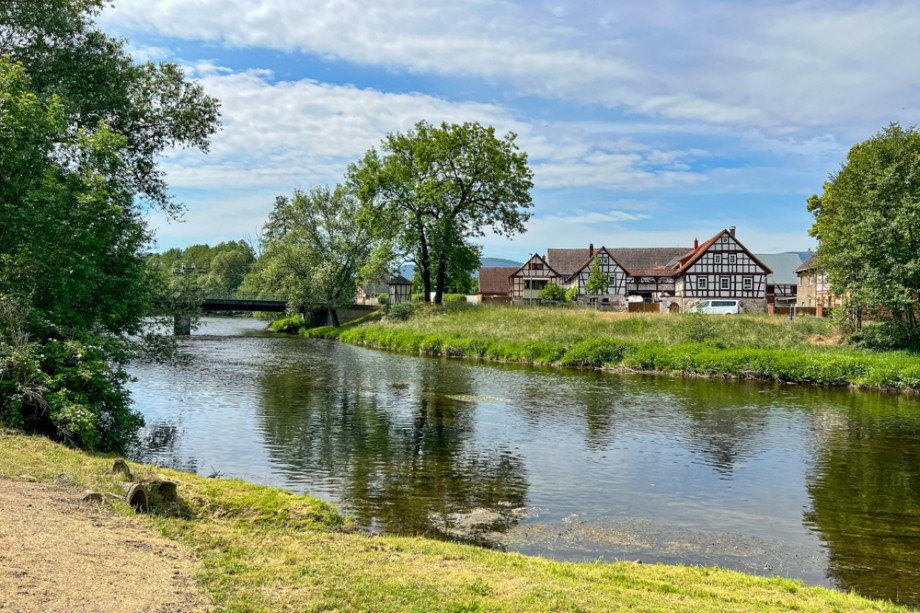 Saale in Remsch�tz Haus Saalfeld/Saale / Remsch�tz