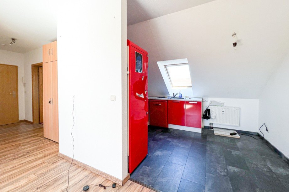 Blick zur offenen K�che Dachgeschosswohnung Erfurt
