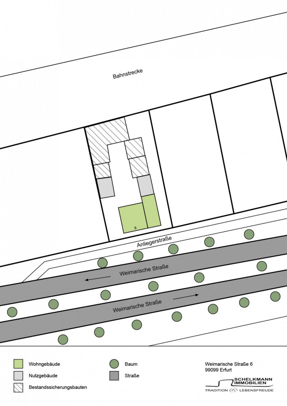 Lageplan Einfamilienhaus Erfurt