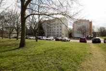 Blick vom Park zum Schleierborn12 Sch�n geschnittene Dreiraumwohnung mit Balkon und Einbauk�che