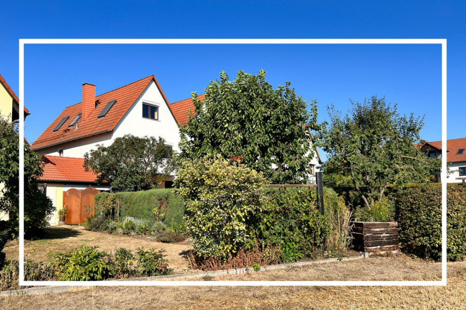 Uneinsehbarer Garten hinter dem Haus Reihenendhaus Erfurt / Gottstedt