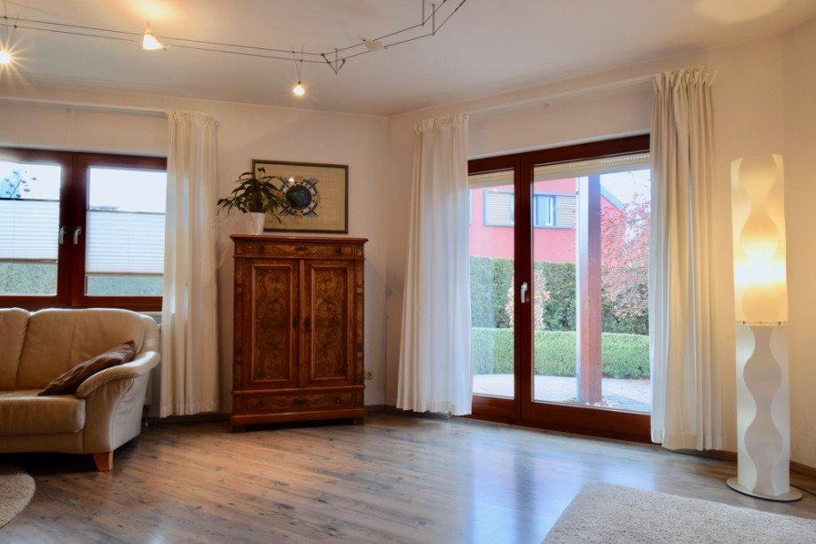 Terrassent�r zum Garten Einfamilienhaus Erfurt