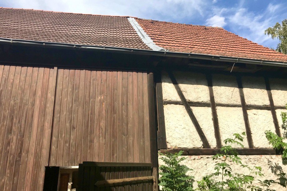 Alte Scheune Hofseite Einfamilienhaus Tonna / Gr�fentonna