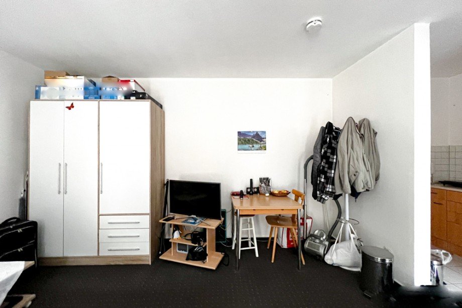 Gro�es Wohn- und Schlafzimmer Etagenwohnung Herbsleben