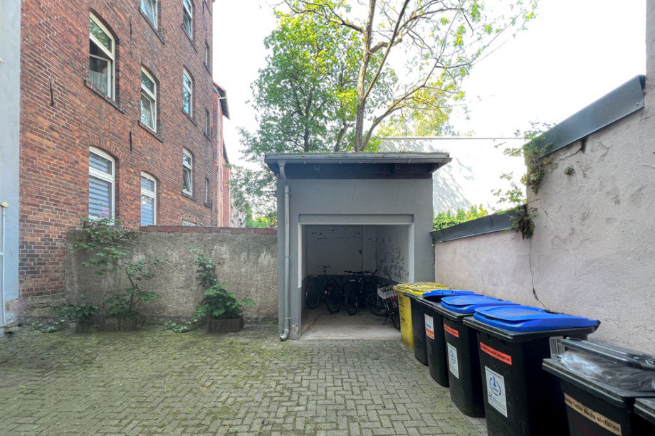 Fahrradhaus im Innenhof Etagenwohnung Erfurt /Andreasvorstadt