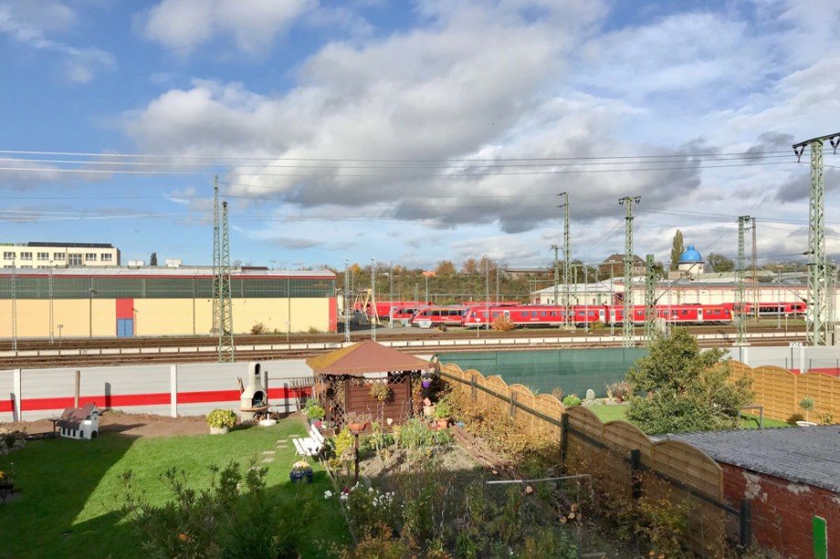 Traumgegend f�r Bahnliebhaber Erdgeschosswohnung Erfurt