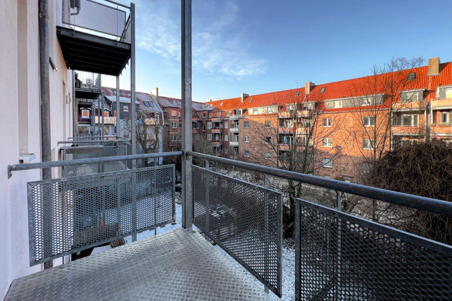Balkon am Esszimmer Etagenwohnung Erfurt