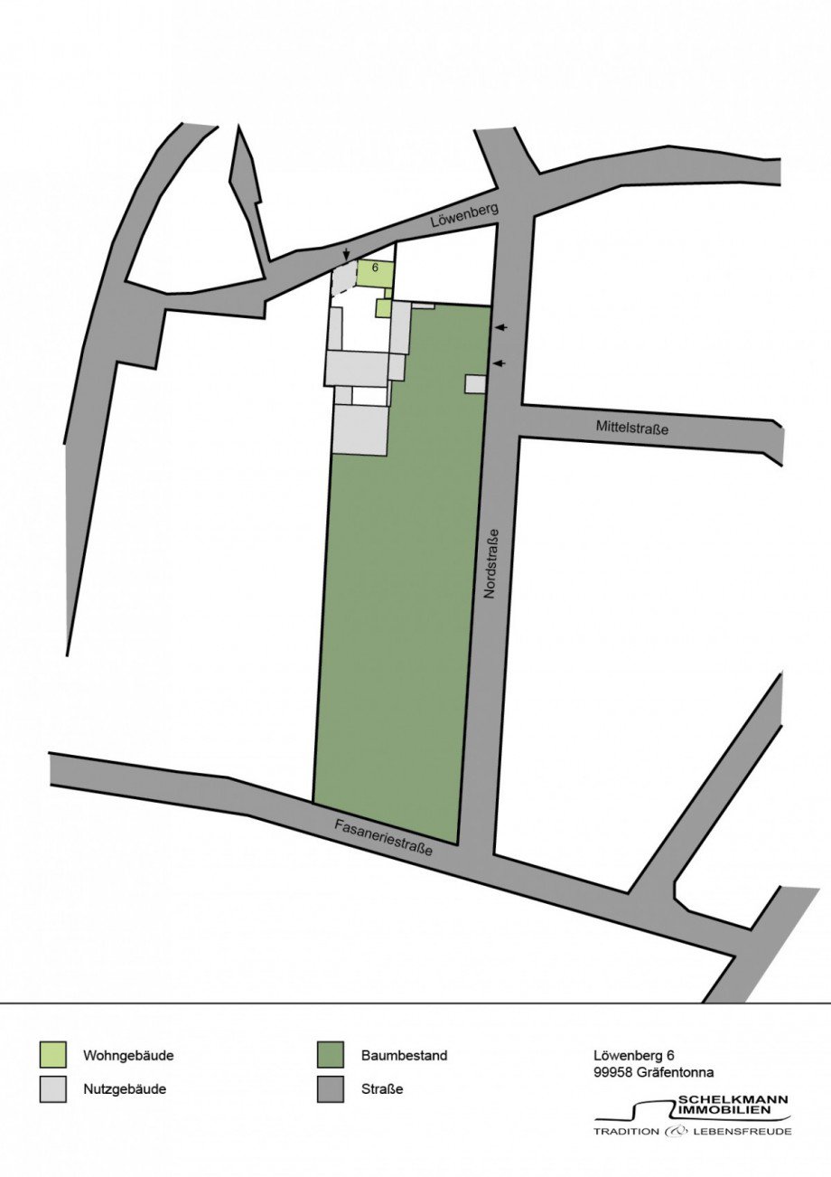 Lageplan Einfamilienhaus Tonna / Gr�fentonna