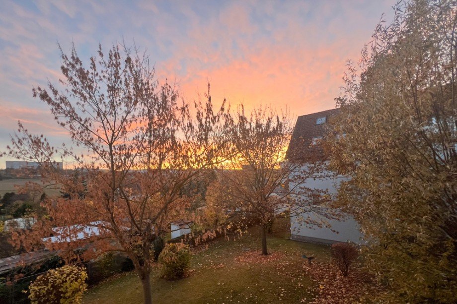 Blick vom Balkon Etagenwohnung Erfurt