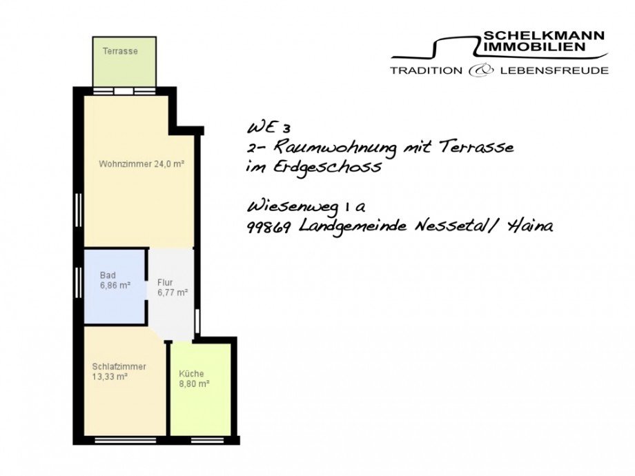 Grundriss WE 3_Wiesenweg 1 Erdgeschosswohnung Haina