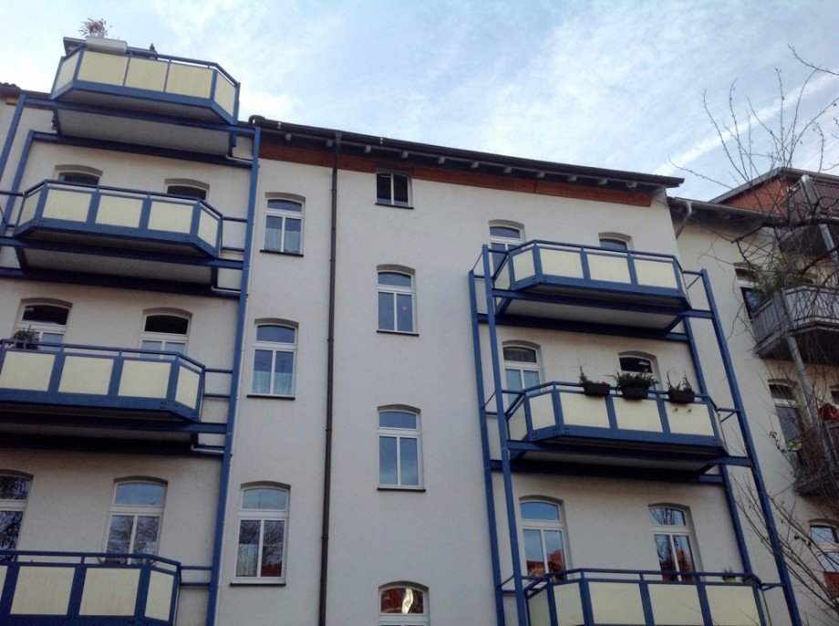 Balkon oben links Dachgeschosswohnung Erfurt
