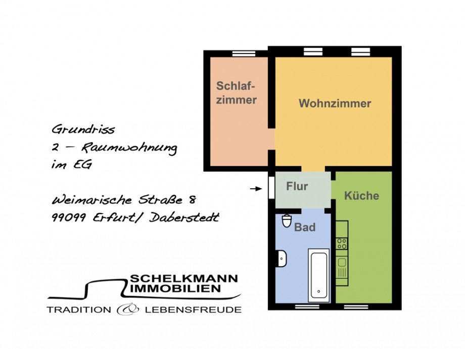Grundriss_2RW Erdgeschosswohnung Erfurt