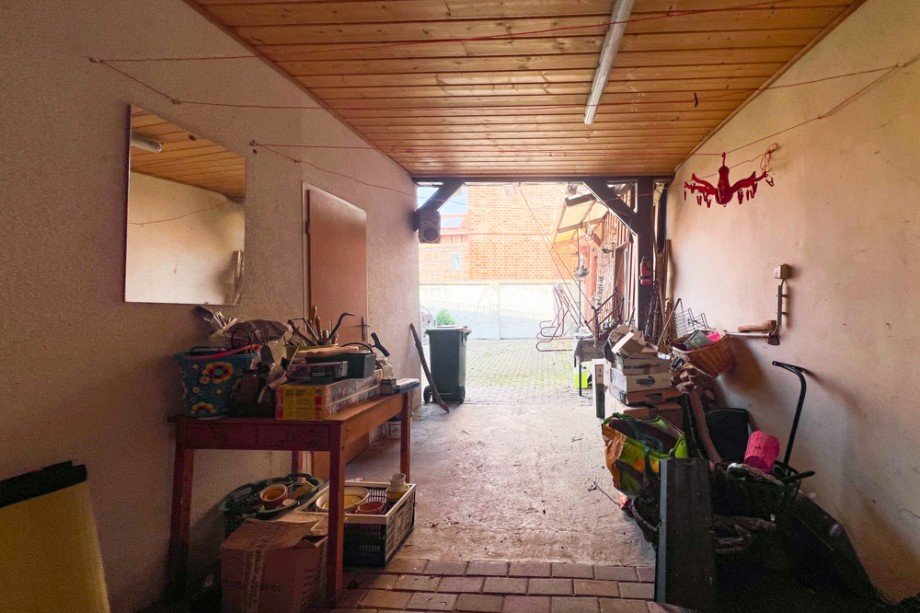 Partybereich bei Regen Einfamilienhaus Unstrut- Hainich / Sch�nstedt
