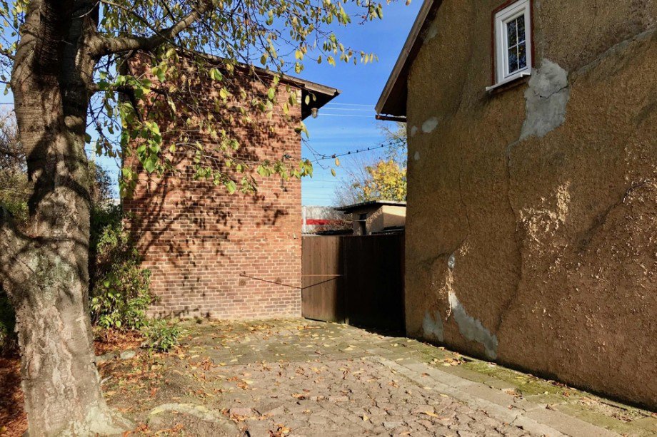 Blick zum Hoftor Einfamilienhaus Erfurt
