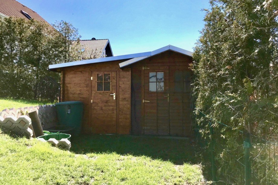 Ger�teschuppen im Garten Einfamilienhaus Arnstadt/ Marlishausen