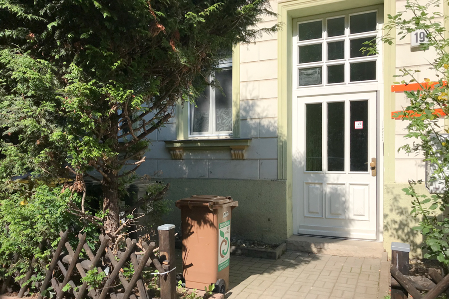 Gem�tlicher Hauseingang_ Maisonettewohnung Erfurt / Andreasvorstadt