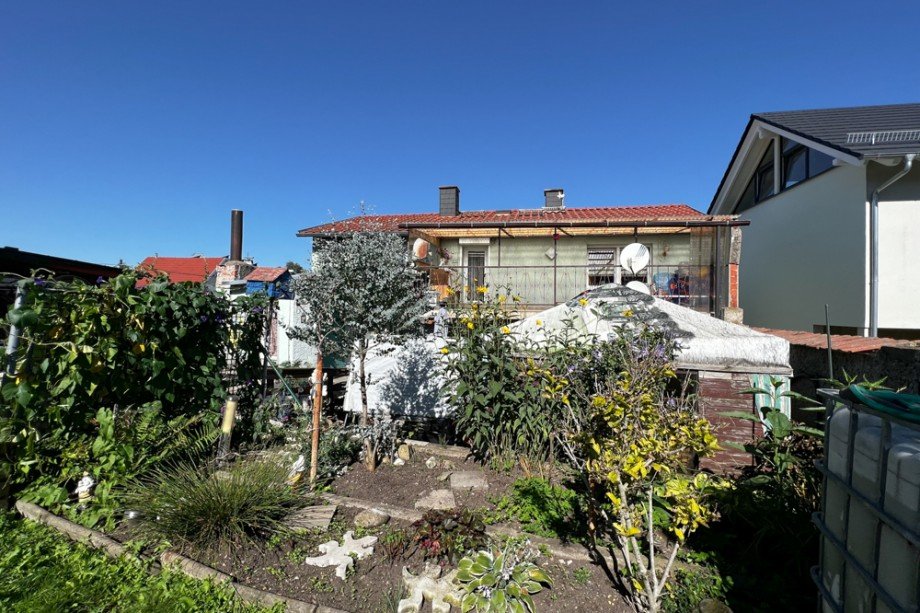 Gartensansicht des Hauses Einfamilienhaus Erfurt